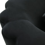 TOV Callie Black Velvet Sofa