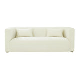 TOV Callie Cream Velvet Sofa