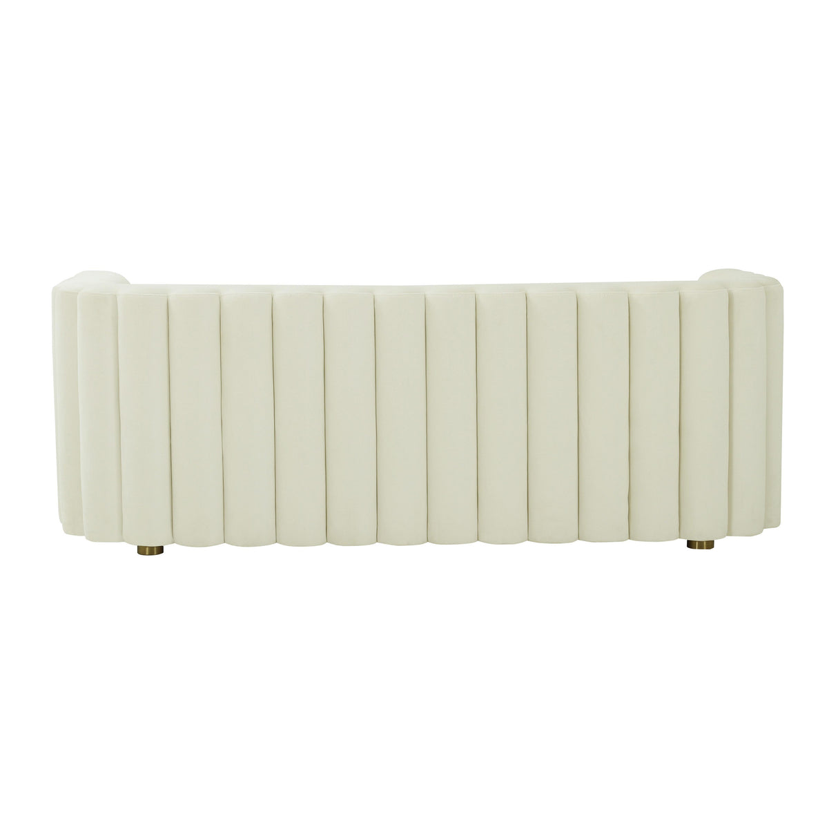 TOV Callie Cream Velvet Sofa