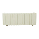 TOV Callie Cream Velvet Sofa