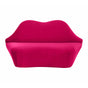 TOV Lips Hot Pink Velvet Settee