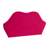TOV Lips Hot Pink Velvet Settee