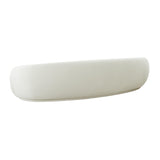 TOV Kendall Cream Velvet 120 Inch Sofa