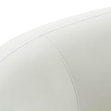 TOV Kendall Cream Velvet 120 Inch Sofa