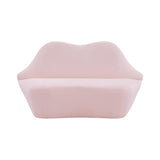 TOV Lips Blush Velvet Settee