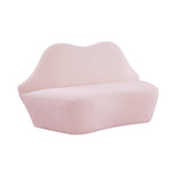 TOV Lips Blush Velvet Settee