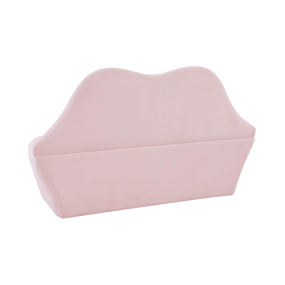 TOV Lips Blush Velvet Settee