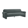 TOV Keelee Grey 84 Inch Velvet Sofa