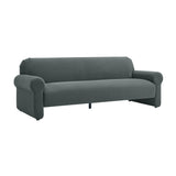 TOV Keelee Grey 84 Inch Velvet Sofa