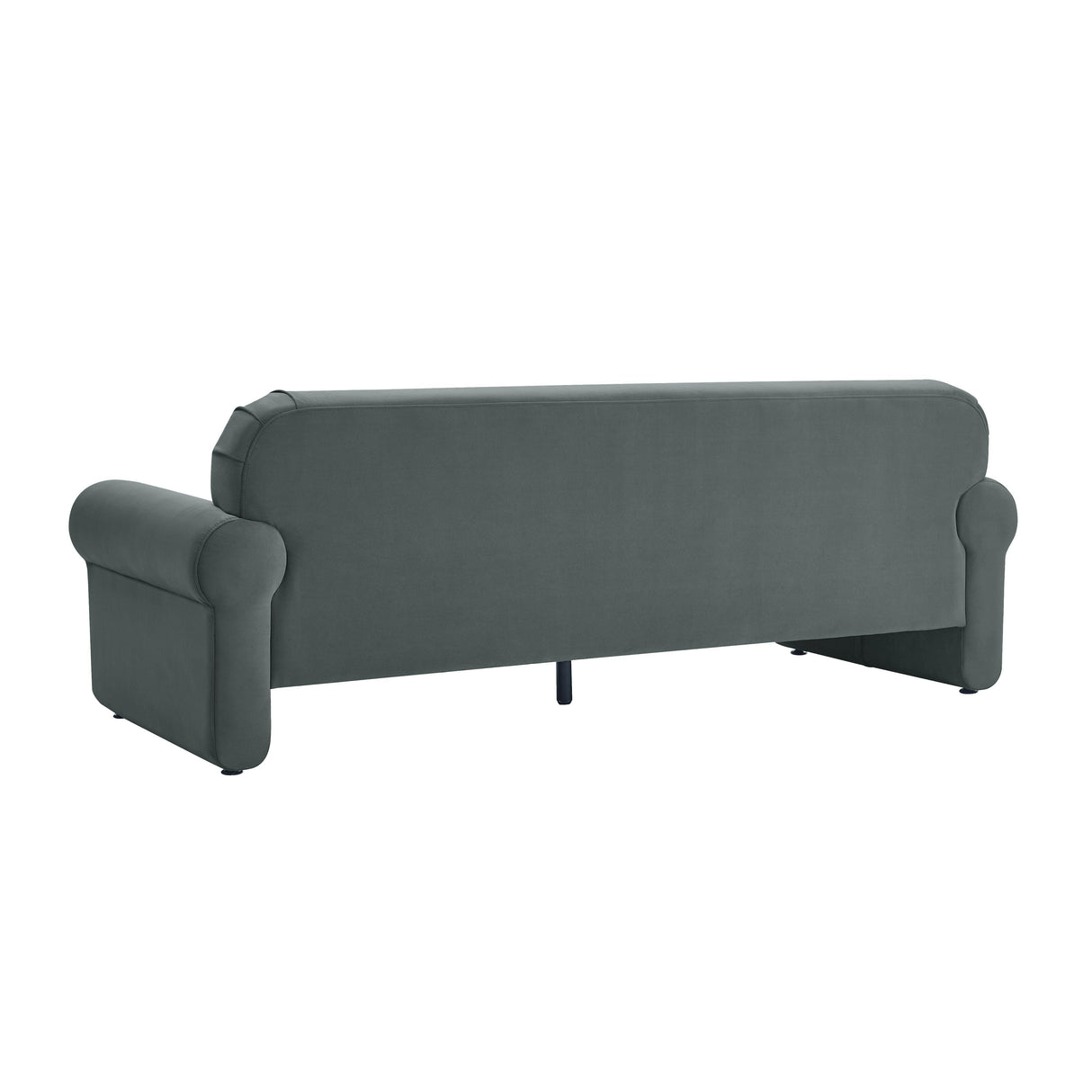 TOV Keelee Grey 84 Inch Velvet Sofa