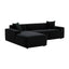 TOV Olafur Black Velvet Sectional - LAF