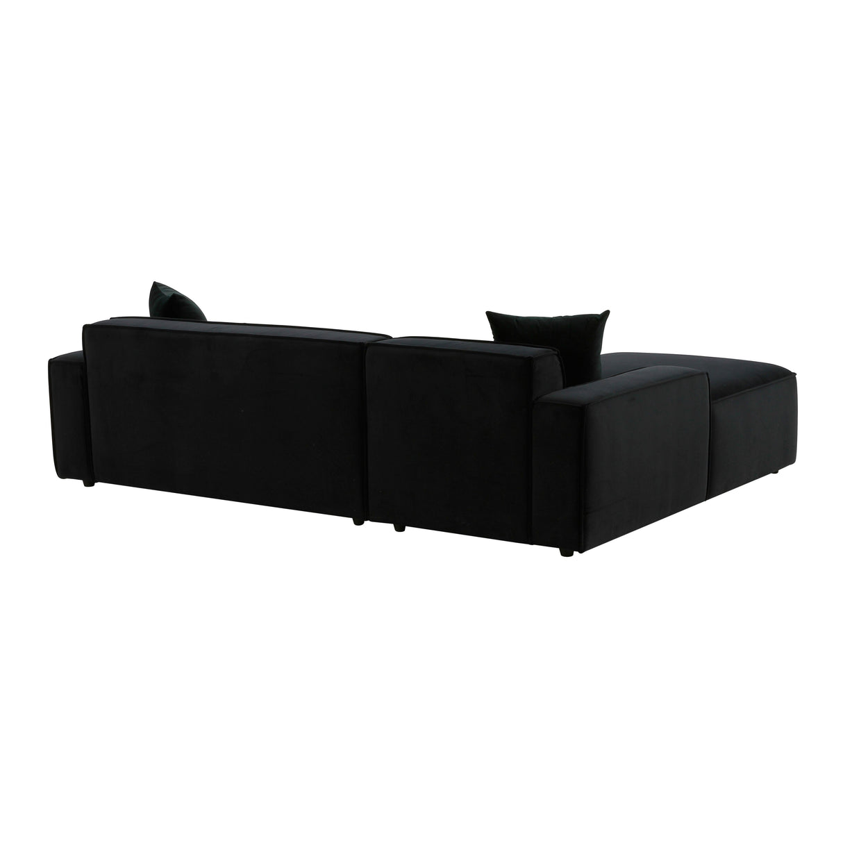 TOV Olafur Black Velvet Sectional - LAF