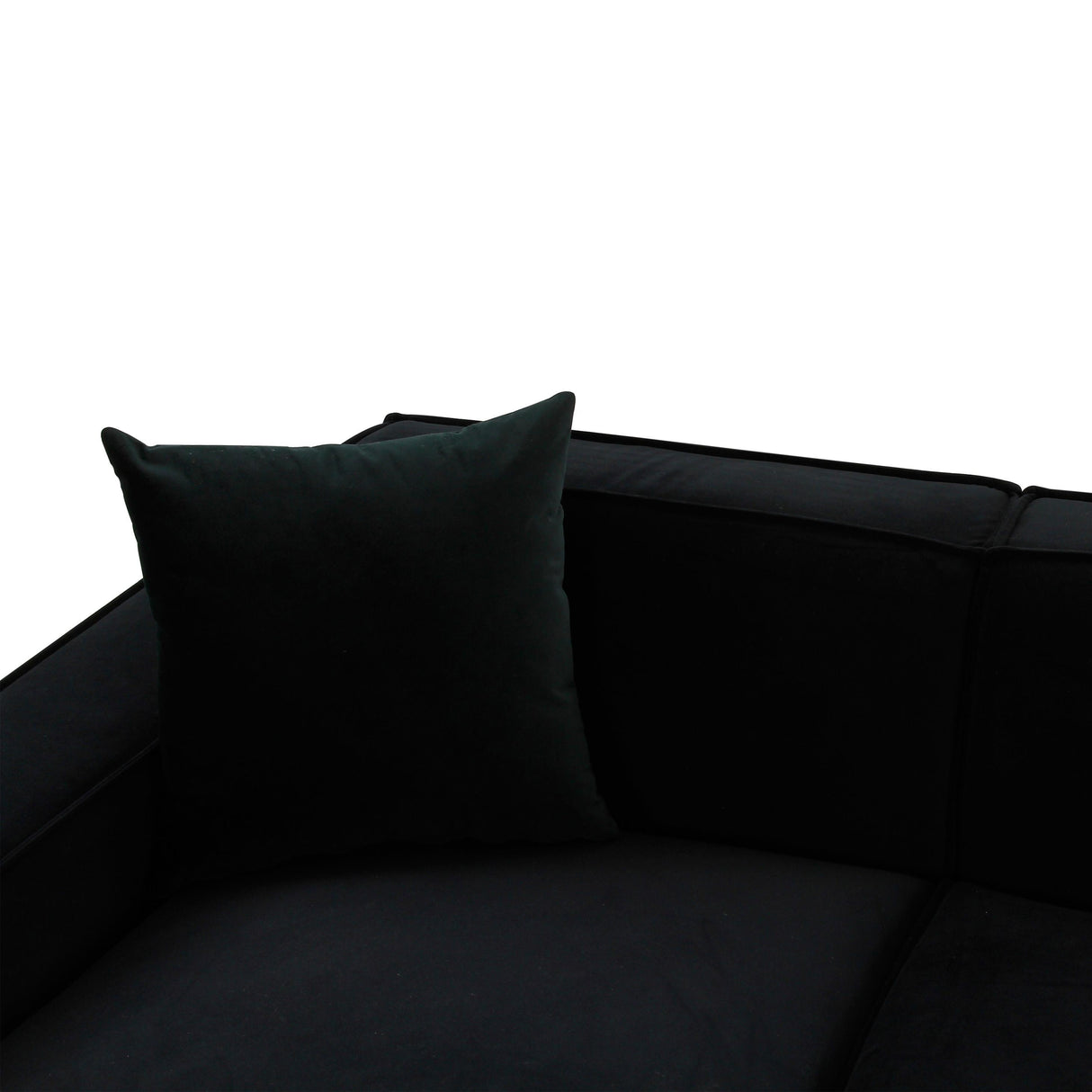 TOV Olafur Black Velvet Sectional - LAF