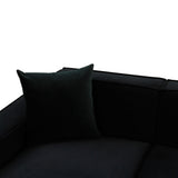 TOV Olafur Black Velvet Sectional - LAF