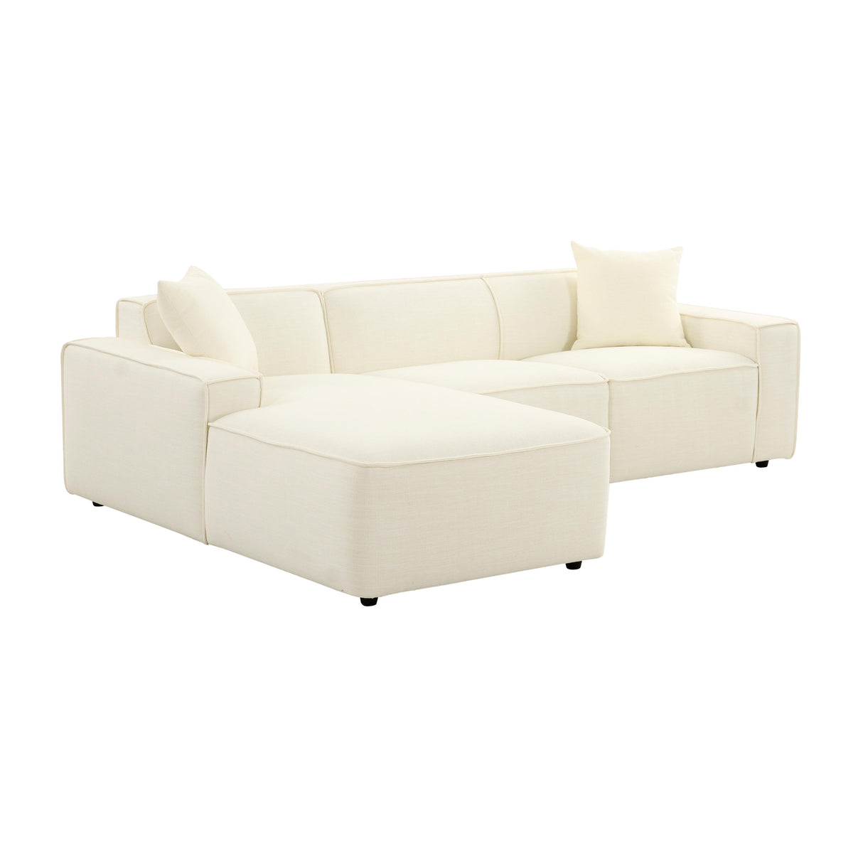 TOV Olafur Cream Linen Sectional - LAF