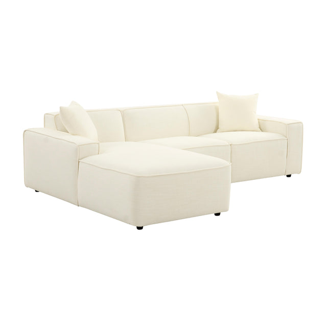 TOV Olafur Cream Linen Sectional - LAF