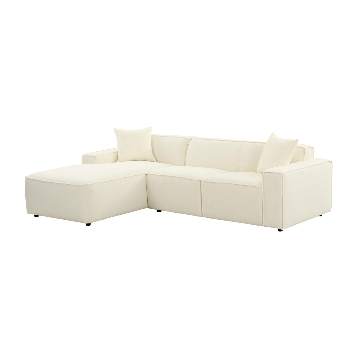 TOV Olafur Cream Linen Sectional - LAF