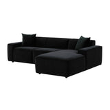 TOV Olafur Black Velvet Sectional - RAF