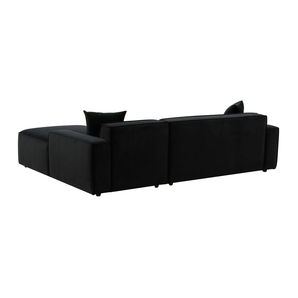 TOV Olafur Black Velvet Sectional - RAF