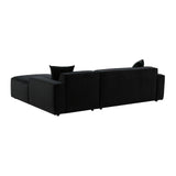 TOV Olafur Black Velvet Sectional - RAF