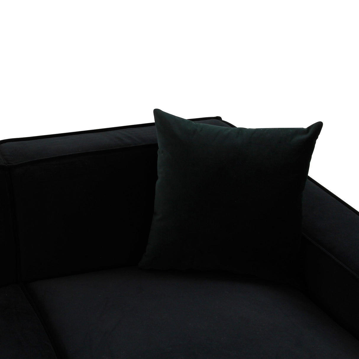 TOV Olafur Black Velvet Sectional - RAF