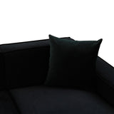 TOV Olafur Black Velvet Sectional - RAF
