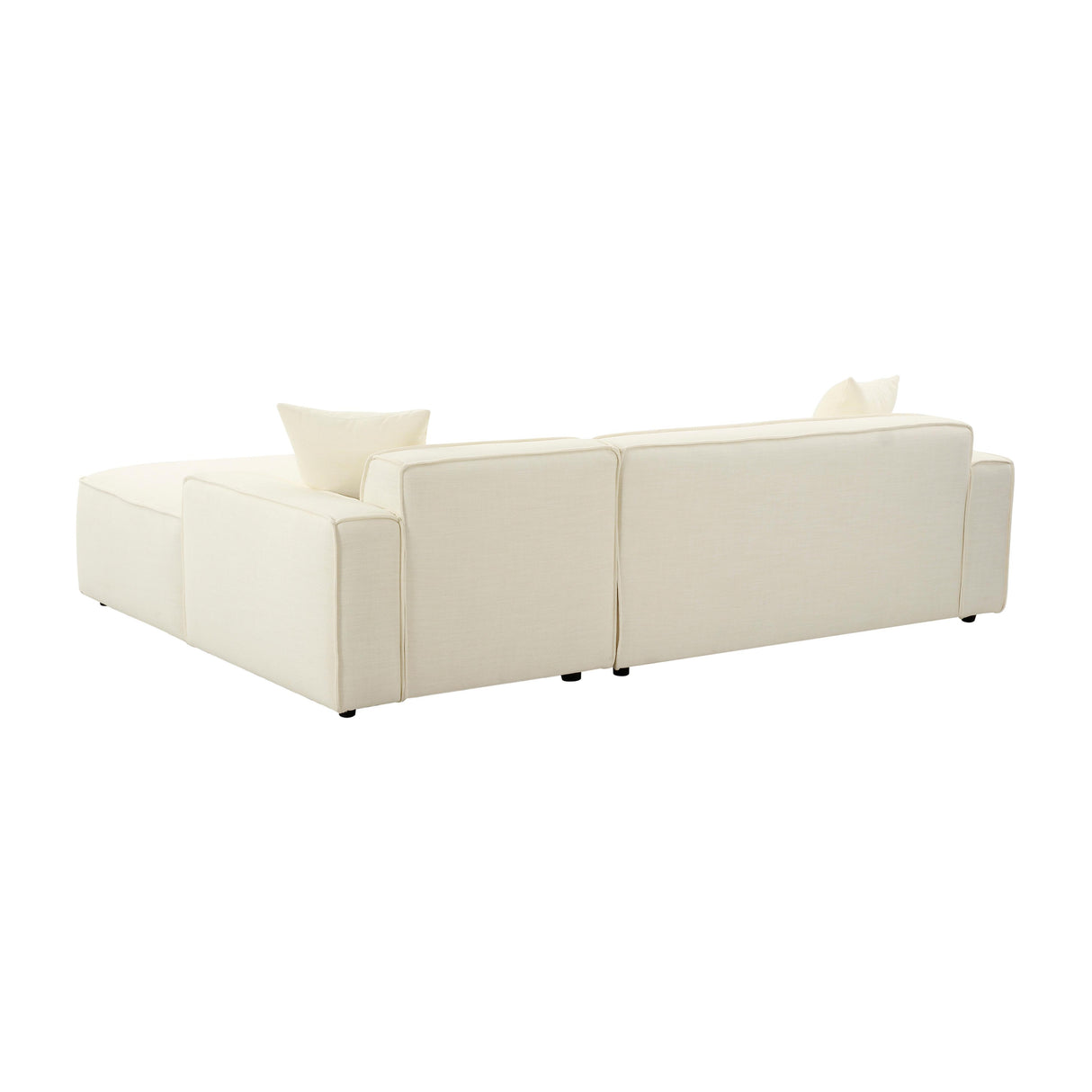 TOV Olafur Cream Linen Sectional - RAF