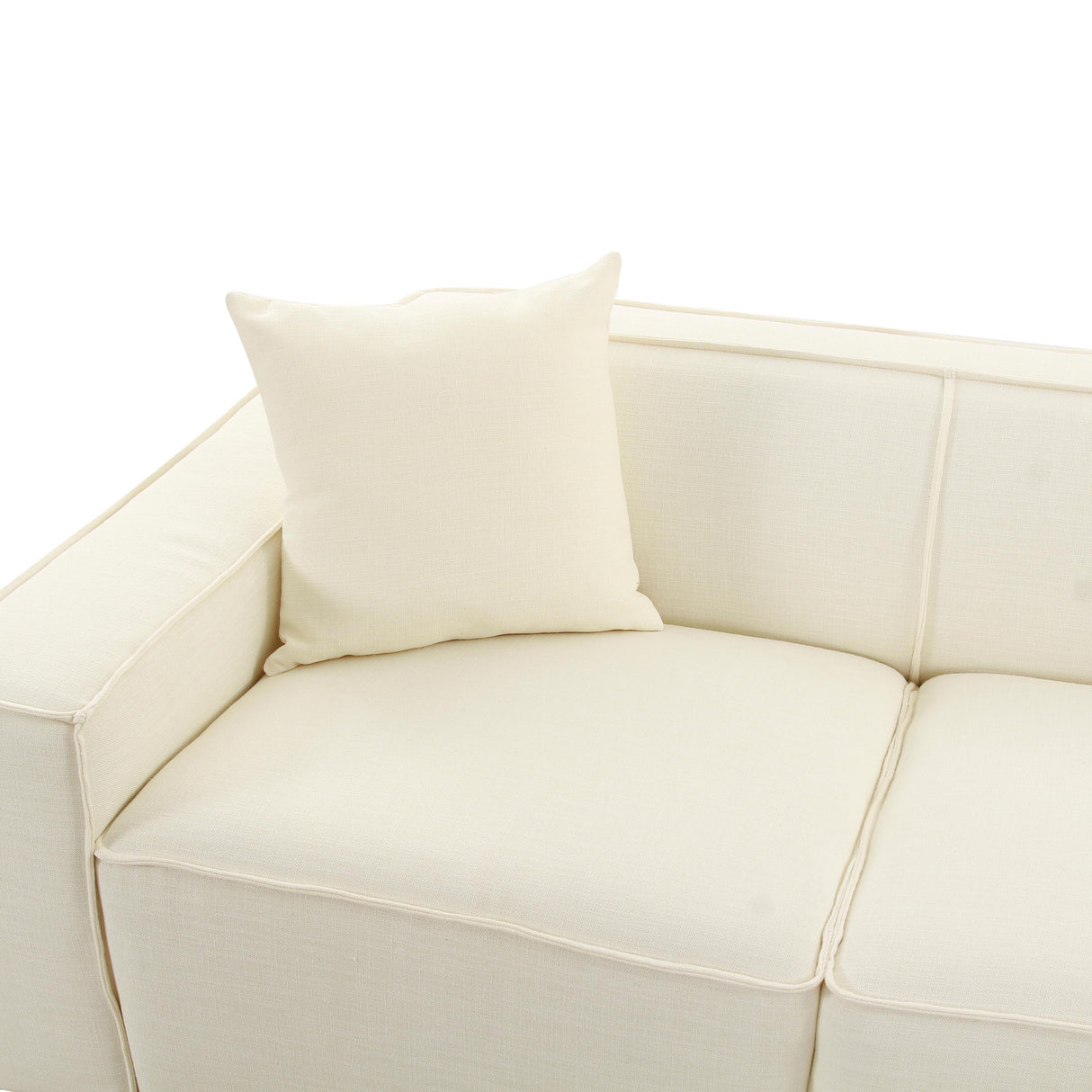 TOV Olafur Cream Linen Sectional - RAF