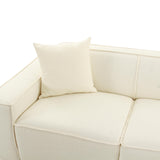 TOV Olafur Cream Linen Sectional - RAF