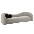 TOV Leonie Grey Faux Shearling Sofa