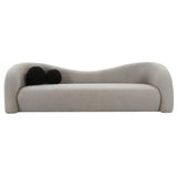 TOV Leonie Grey Faux Shearling Sofa