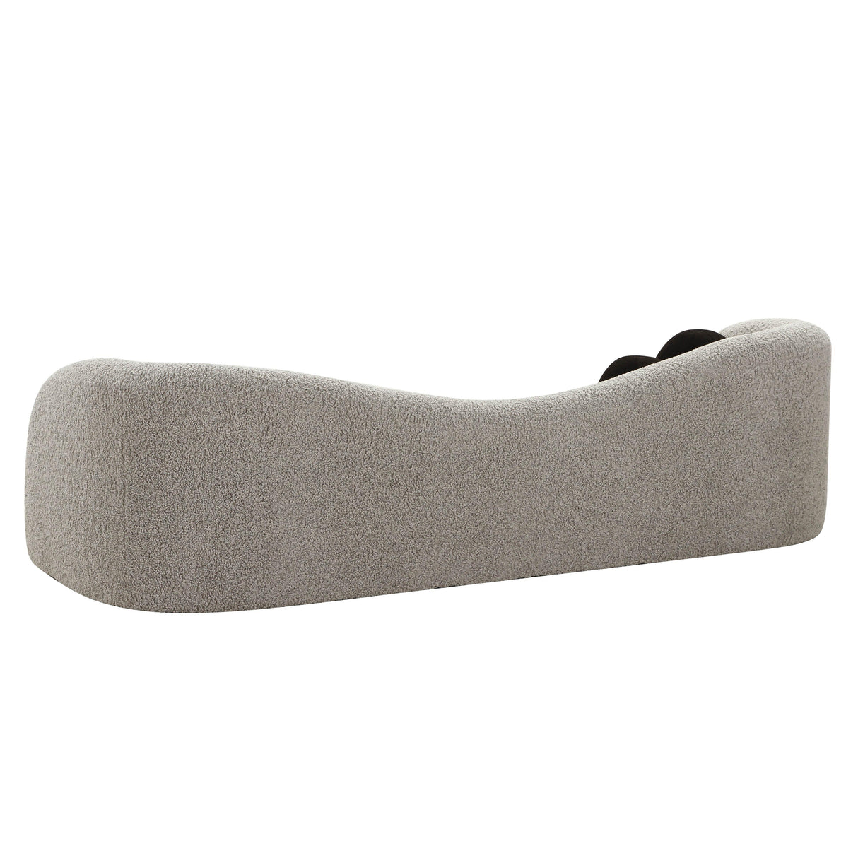 TOV Leonie Grey Faux Shearling Sofa