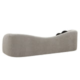 TOV Leonie Grey Faux Shearling Sofa