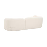 TOV Amelie Cream Faux Fur Sofa