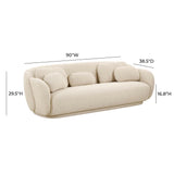 TOV Misty Cream Boucle Sofa