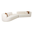 TOV Fickle Cream Boucle 3-Piece Modular Sectional