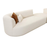 TOV Fickle Cream Boucle 3-Piece Modular Sectional