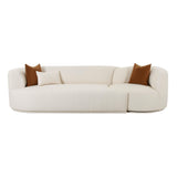 TOV Fickle Cream Boucle 2-Piece Modular LAF Sofa