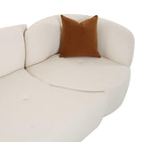 TOV Fickle Cream Boucle 2-Piece Modular LAF Sofa