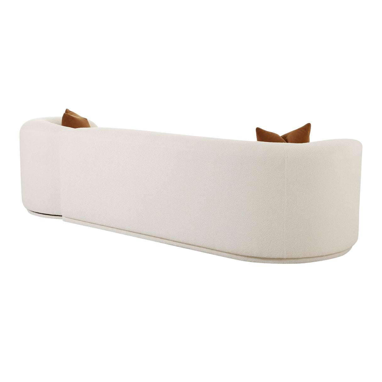 TOV Fickle Cream Boucle 2-Piece Modular LAF Sofa