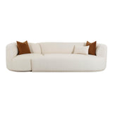 TOV Fickle Cream Boucle 2-Piece Modular RAF Sofa