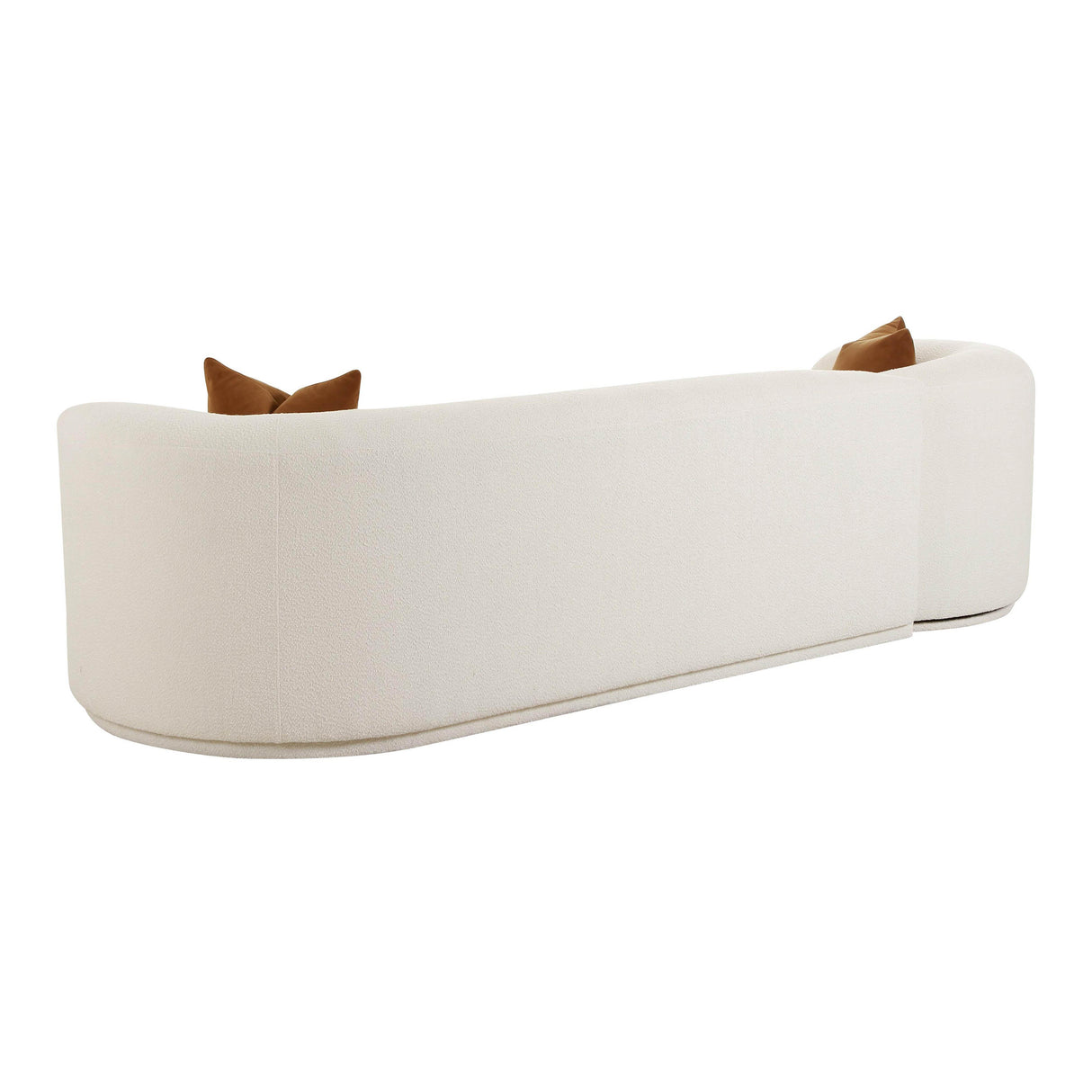 TOV Fickle Cream Boucle 2-Piece Modular RAF Sofa