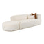 TOV Fickle Cream Boucle 2-Piece Chaise Modular RAF Sofa