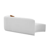 TOV Fickle Grey Velvet Modular RAF Loveseat