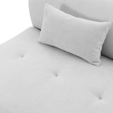 TOV Fickle Grey Velvet Modular RAF Loveseat