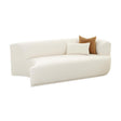TOV Fickle Cream Boucle Modular RAF Loveseat