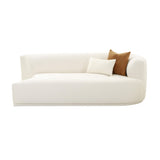 TOV Fickle Cream Boucle Modular RAF Loveseat