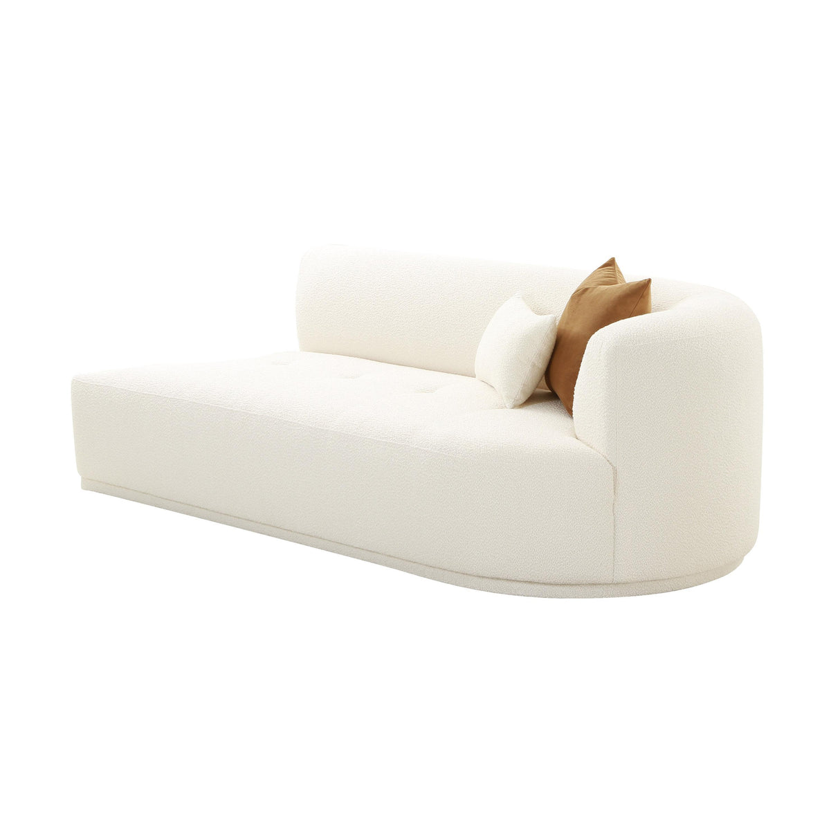 TOV Fickle Cream Boucle Modular RAF Loveseat