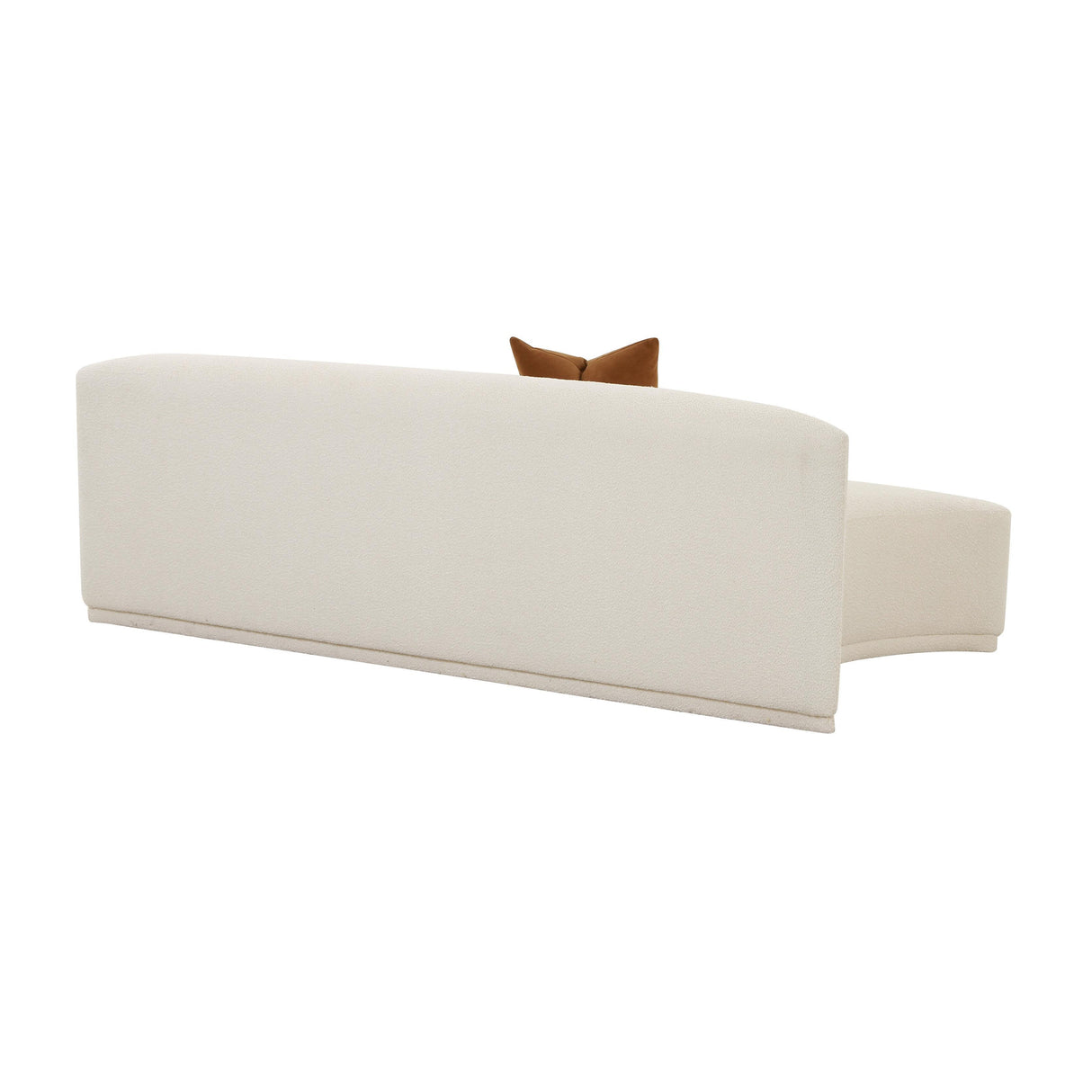 TOV Fickle Cream Boucle Modular Armless Loveseat