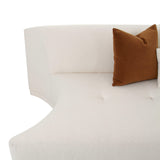 TOV Fickle Cream Boucle Modular Armless Loveseat